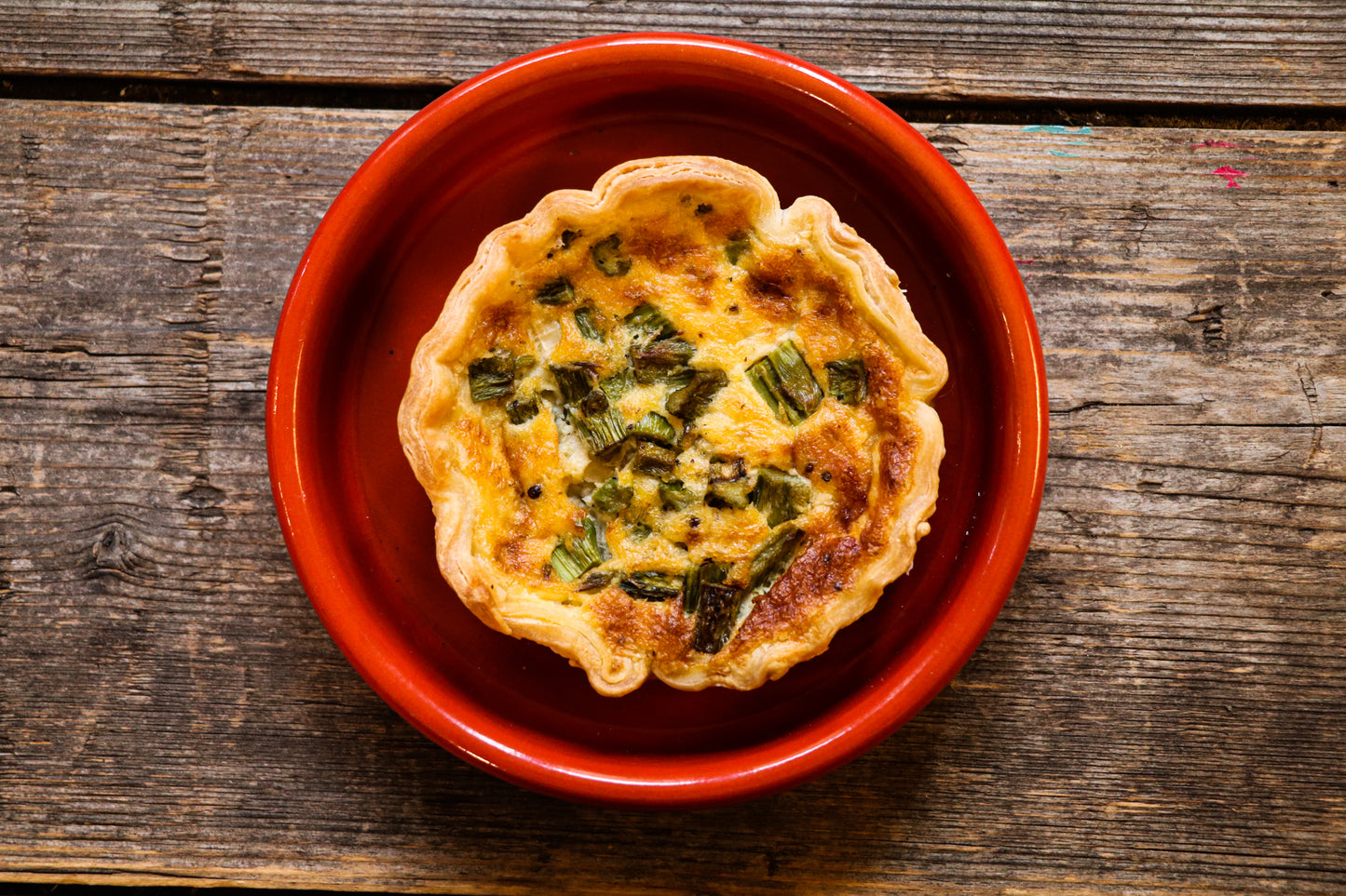 Asparagus & Gruyere Quiche (V)