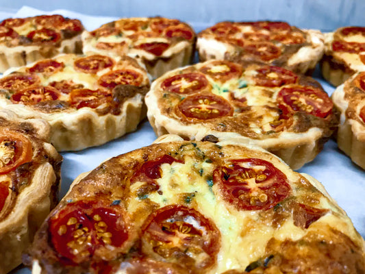 Roasted Tomato and Cheddar Tart (V)