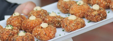 Sesame prawn balls