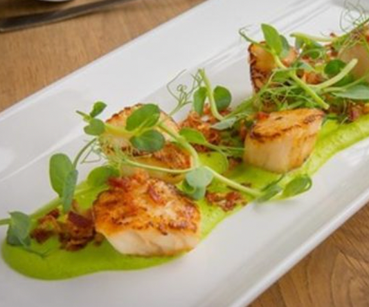 Wasabi scallops (g/f)